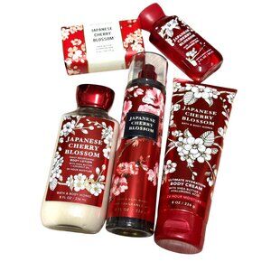 Bath & Body Works 5 Piece Japanese Cherry Blossom Gift Set NEW